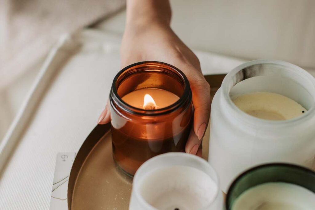 cura delle candele in vasetto